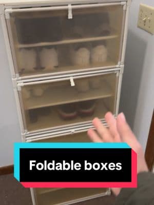 Foldable shoe storage  #storage #shosestand #foldablestoragebox #shose #TikTokShopLoveAtFirstFind ##onail