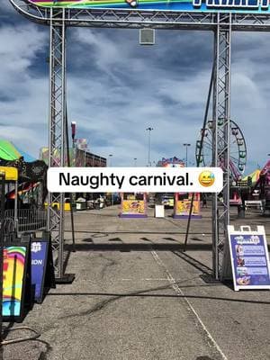 Or maybe I am twisting it to be naughty..  🤔 🤣 #primetimecarnival #PiquaOhio #Ohio #CarnivalJokes #Carnival #PiquaMall #lol #Husbandandwife #Primetime #SummerFun #Fun 