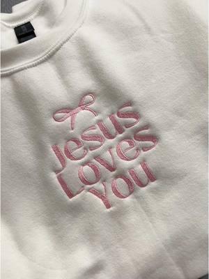 Jesus loves you 🎀 #histruthsapparel #christianbrand #christiantiktok #christiangirlies #christianapparel #jesusclothing 