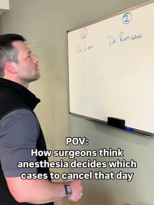 If we cancel your case, I promise there’s a good reason! @Dr. Adam Cien  #anesthesia #anesthesiologist #surgery #orthopaedics #hospitallife #doctorhumor #medicalhumor 