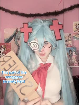 “The lord sayeth halt thy child don’t give into sin” I’m not Christian but that goes so hard the way she says it. #cutecore #cutecore🎀🦴🍮🐾 #sanrio #Cosplay #anime #vocaloid #fyp #mikuhatsune #miku #mikucosplay #hatsunemiku #confessionofarottengirl #confessions #rottengirl #mikurottengirlcosplay 