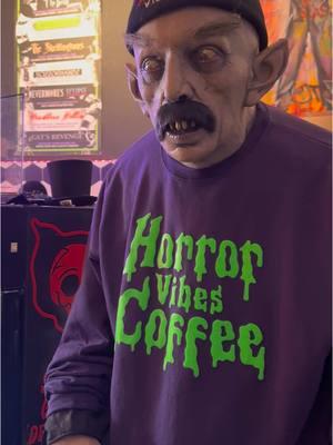 #horrorvibes #horrorvibescoffee #coffeeshop #horrorcoffee #horrorcoffeeshop #nosferatu #youmustbounceonit #crazystyle #sfvalley #coffeetok #horrortiktok #horrorlover 