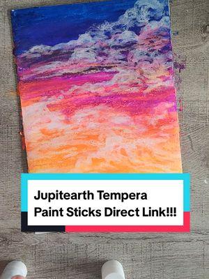 These paint sticks aren't just for kids @JUPITEARTH #jupitearth #temperapaintsticks #temperapaint #kidsartsupplies #birthdaycard #birthdaycarddiy #cowboyart #asmrart #artasmr #paintingasmr #paintsticks 