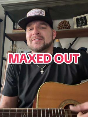 This is “Maxed Out” by @Bayker Blankenship What a great song! #acoustic #guitar #maxedout #baykerblankenship #upandcomingartist #alvarezguitars #6string #musictok #musicmakeseverythingbetter #justmeandmyguitar 