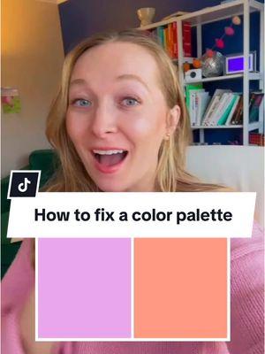 How to fix a color palette 🎨 #graphicdesign #graphicdesigner #colorpalette #colorscheme #branding #brandguidelines 