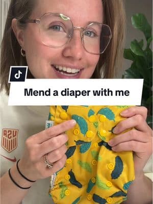 Mending your cloth diaper snaps is easier than you think.  #kamsnap #clothdiaper #mending #visiblemending #reusables #clothiscool #makeclothmainstream #Sustainability #hack #momhack 