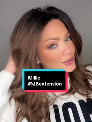 Millie @JBextension @Jbextension.Global  Code:ANGELAEMMONS saves $ #syntheticwig #gluelesswigs #hairloss #womenempoweringwomen #thewigcommunity #over40 #menopauselife #jbextension 