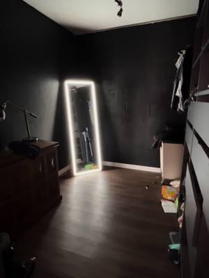 This LED mirror is a game changer #ledmirror #fullmirror #mirrorwithlights #bigmirror 