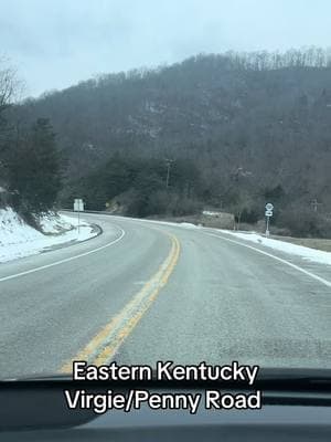 #appalachia #mountains #virgie #pikeville #appalachianmountains #drive #traveltiktok #roads #countrymile #snow #80smusic #enjoy #kentucky ❤️