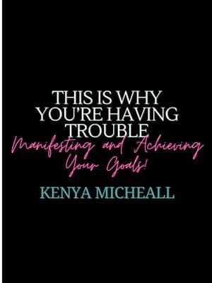 Have you been struggling to manifest or achieve your goals? Well don’t worry, I know why!  -You keep talking about them to everyone! It’s scientifically proven that when we talk about our goals to other people before we achieve them, dopamine (the feel-good hormone) is released and this tricks our brains into thinking that we’ve already accomplished our goals/dreams! When this happens, your motivation/sense of urgency is diminished and this takes your willpower to want to ACTUALLY achieve them!  -Here’s a good rule of thumb, ‼️Don’t talk about your goals/dreams with anyone until you’ve achieved whatever it is that you set out to achieve‼️ If you would like to watch the full YouTube video, click the link in my bio for more information on how YOU can start achieving and manifesting your goals today! 💕 #k#kenyamichealll#likethevideon#newcreatorm#manifestations#successa#achievementl#lawofattractionW#WorkInSilenceQ#QuietSuccess#H#HardWorkPaysOffS#StayHumble#D#DreamBigWorkHard#G#GoalsInSilenceF#FocusOnYourself#ManifestYourDreamsS#SuccessMindsetS#SilentHustlerG#GrindInSilenceA#AchieveYourGoalsP#PersonalGrowth#S#StayMotivated#B#BehindTheScenesU#UnseenEfforts#D#DedicationS#SuccessJourneyK#KeepYourGoalsPrivateMindsetMatters 