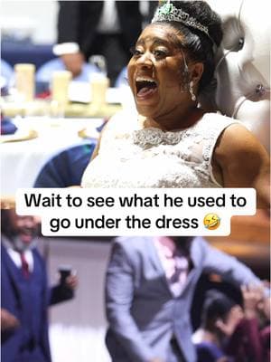 Wait til see what he used to go under the dress 🤣#creatorsearchinsights #blacklove #blackwedding #garterremoval #fyp #viraltiktok 