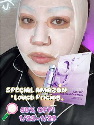 Special Amazon Launch Pricing               ‼️50% OFF‼️                  1/23~1/29 💜 No.9+ NAD+ BIO Lifting-sil Essence 💜 💜 No.9+ NAD+ BIO Lifting-sil Full Face Mask💜 ✨for all skin types ✨ helping with expression lines ✨wrinkles  ✨enlarged pores @numbuzin Official  @numbuzin  #facelifting #jawline #instantfacelift #jowls #doublechin #sculptedface #NAD #sheetmask #numbuzin #kbeauty