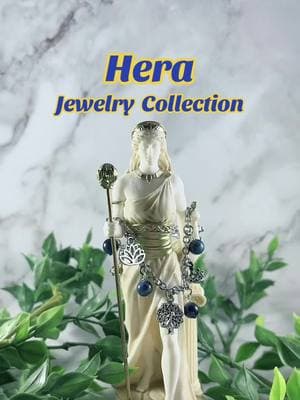 Hera jewelry collection inspired by the queen of the Greek gods and goddess of marriage & women (updated video with new necklace) #greekgods #greekgoddess #hellenicpagan #hellenicpolytheist #deity 