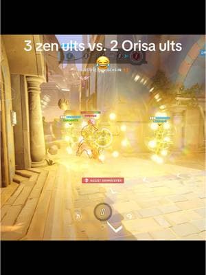 Overwatch is a comedy game sometimes 😭😂 what would you do if you were this orisa? @Em #GamingOnTikTok #overwatch #ow2 #girlswhogame #overwatch2 #moots? #mercymain #support #supportmain #GamerGirl #overwatchme #moots #ow #zenyatta 