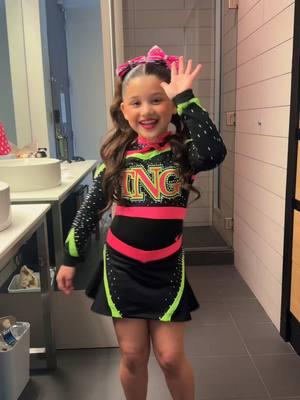 My girls first cheer competition of the year!!! 🥹💗💚🎀 #cheerparents #cheermom #cheerdad #thekelleyfamily #thecrown #cheeranddance #fyp 