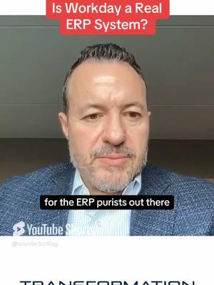 Some consider workday simply an HR or HCM system. However, the software also features ERP-like capabilities. This is a lot like how salesforce has evolved beyond simply a CRM system.  What do you think – is workday a proper ERP system?  ##workday##hcm##hrtech##erp##erpsoftware##salesforce##crm##digitaltransformation