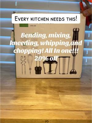 Bending, mixing, kneeding, whipping,and chopping! All In one!!! 20% off #blender #mixer #kneeder #kneeding #chopper #whipping #mixing #blenderjuara #6in1blender #multifunctionalblender #immersion #blendersale #TikTokShop #kitchenmusthaves #kitchengadgets #kitchenhack #momsmusthave #immersionblender 