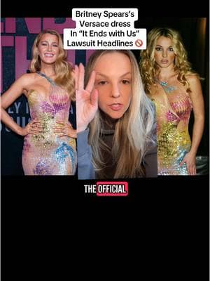 Blake Lively wore Britney Spears’s actual Versace dress to the premiere of “It Ends With Us”. #blakelively #itendswithus #itendswithusmovie #britneyspears #versace 