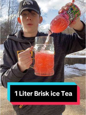 Replying to @fanzane 1 Liter Brisk ice tea chug! WHATS NEXT?! #replychug #brisk #icetea #tea #chug #chugging #chugchallenge #foryoupage #fyp 