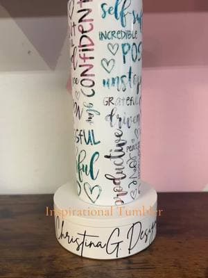 Inspirational Tumbler#foryoupage #crafttiktok #4upage #tumbler #tumblersoftiktok #sublimation 