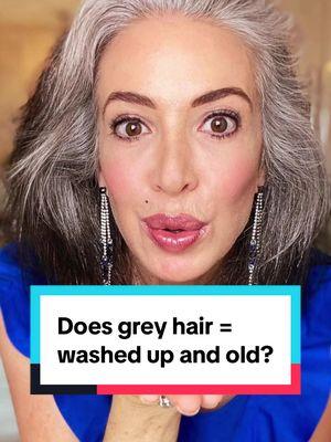 Who says grey hair = old and washed up? 💥I'm Kicking that old belief to the curb... 🕊Gray hair is as beautiful, vibrant, and relevant as you want it to be. ✨Ultimately, it's your inner spark that dictates your true  unstoppable essence - Not your hair color. 🤨Do you agree? Last hair dye 09/26/2019 XOXO, V🌸 Women with grey hair rock🥂 #greyhair #naturalgreyhair #over50women #ditchthedye #beautystandards 