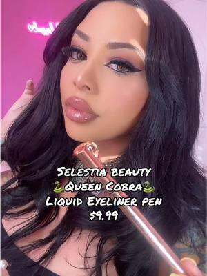 @SELESTIA BEAUTY 🐍🖤 #liquideyeliner #selestiabeauty #makeupreview #eyelinerreview #TikTokShop #tiktokfinds #review #collaboration #beauty #SelfCare #mua #foryou #fyp #snakeyes #snakeyear 