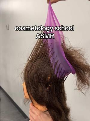 cosmetology ASMR // YouTube - lucy_seitz #highlightcap #foil #marceliron #hairasmr #permrodremoval #cosmetologyschool #beautyschool #hairsalon #hairstylist #cosmetologystudent #hairvideos  #salon #hairstyles #hairasmr #lucyseitz