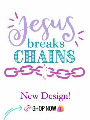 Jesus breaks chain! We have over 100 Christian designs on our website! Link in bio 👑🌟✨ #christianshop #shopchristian #christianmerch #kingdomhearts #jesusbreakschains #fypage #jesuslovesyou 