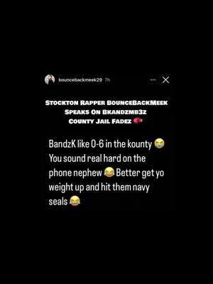 Stockton Rapper BounceBackMeek Speaks On Bkandzmb3z County Jail Fadez 🥊 #bouncebackmeek #stockton209 #bkandzmb3z #trending #fyp #therealspillentertainment #viral #darealspillentertainment #fypp #bouncebackmeekspeakingfacts #bkandzmb3zspeakingfacts #freebkandzmb3z #stocktonca 