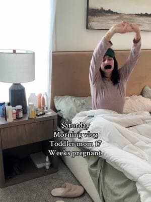 Happy Saturday everyone!! Chill morning love listening to baby 🥺 #toddlersoftiktok #toddlermom #MomsofTikTok #morningvlog #morningvlogasamom #17weekspregnant #morninginthelife #pregnanttiktok #pregnant 