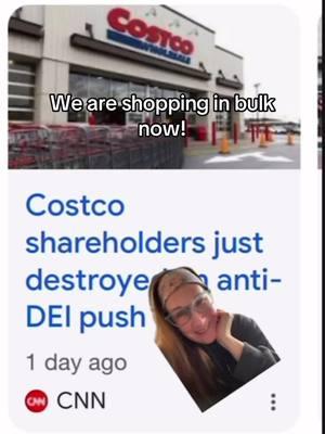 If you don’t need products in such large quantities, find a family to split items with. Costco is on the right side of history. We need to support companies that have a backbone. @Costco Wholesale  #boycotttarget #nomoretarget #target #costco #dei #shopping #votewithyourdollar #capitalism #kirklandsignature #fafo #kirkland 