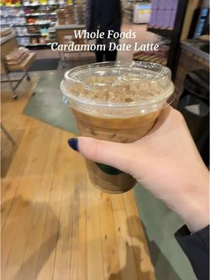 Whole Foods lattes are only $5 and they have 3 shots in them 🤭 have u tried the cardamom date latte #coffeeorder #wholefoodslatte #lattetotry #wholefoods @Whole Foods Market #coffeebar #affordablecoffee 