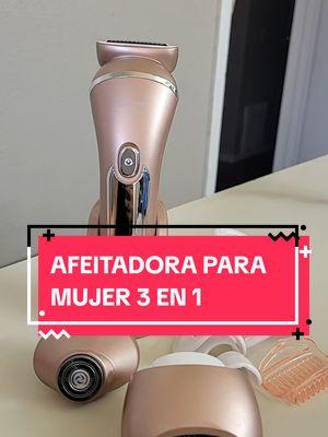 AFEITADORA PARA MUJER 3 EN 1 ! #ladyshaver #shaver #shaverset #afeitadora #rasuradorademujer #womenshaver #tiktokshopdeals #afeitadoraelectrica 