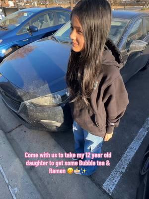 Come with us to take my 12 year old daughter to get some Bubble Tea & Ramen 😋🍜✨ #comewithus #daughter #ramen #fypシ゚viral #viral #viralvideo 