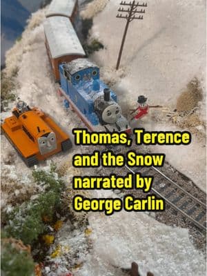 George Carlin version for record cold 🥶 in the USA #remake #georgecarlin #winter #snow #ice #trains #thomas 