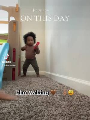 #onthisday #momfollowparty #firststeps #fyp #boymom #throwback #toddlersoftiktok #specialmoments #sonshine #goviral 