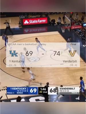 Vanderbilt takes down a Top-10 opponent on their home floor for the second-consecutive Saturday‼️ (via:@ESPN) #vanderbiltbasketball #vandybasketball #collegebasketball #vanderbiltcommodores #collegehoops #secbasketball 