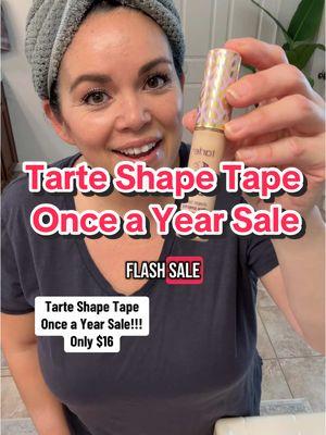 Tarte once a year sale on Tarte Shape Tape Concealer #tarte #tartecosmetics #tarteshapetape #tarteshapetapesale #blogaboutitall 