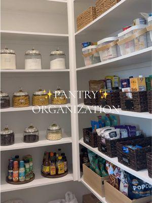 Let’s organize my pantry pt.2!!🏡✨ #pantryorganization #organize #organizewithme #pantryrestock #organizingtiktok #organized 