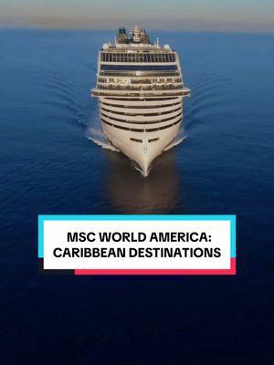 Incredible ship, incredible destinations. MSC World America, debuting April 2025. #ANewWorldOfCruising #MSCWorldAmerica