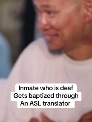 ASL helps an inmate get baptized. Donate to help us reach those in prison - $10 #christiantiktok #christianlife #christianboy #prison #bible #foryoupage #fyp #foryou #gbb #foryourpage #godbehindbars #christian #jesuslovesyou 