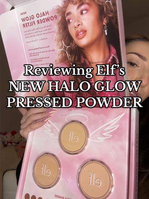 Replying to @☆Maddy you see why are the girls not talking about @e.l.f. Cosmetics new pressed powder?! I must say she’s giving charlotte tilbury 🤭 #elf #elfreview #elfcosmetics #elfhaloglowpowder #elfhaloglowpowderfilter #elfpowder #newmakeup #newmakeupreview #makeupfirstimpression #makeupreview #affordablemakeupreview 