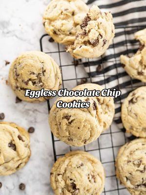 Need an egg substitute for your cookie recipe? Try 1/4 cup applesauce per 1 egg. ✨ What is your fave egg substitute in your baked goods? Snag my recipe on my blog! Search ‘eggless cookies’ using the link in my bio   #cookies #eggless #eggs #eggfree #baking #baker #bakery #foodies #foodblogfeed