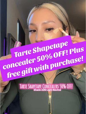 Your fave concealer, Tarte ShapeTape, is 50% OFF! 💖✨ Don’t miss this limited-time deal—you deserve the glow-up! 💕#tartecosmetics #tarte #tarteshapetape #shapetape #shapetapeconcealer #concealertutorial #makeupdeals #tarteshapetapeconcealer #TikTokShop #tiktokshopping #newyearnewaura #tiktokshopholidayhaul #ttsdelight #tiktokshopcreatorpicks #tiktokshopnewarrivals #tiktokshopjumpstart 