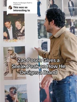 Replying to @Morgan Roth What’s even more interesting to see are #ZacPosen’s moodboards at the #Gap offices. Tap “watch now” to see more of a day in Zac’s life. 