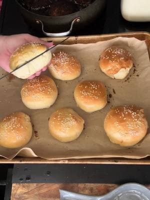 Homemade buns for homemade McDonalds McChicken dupe! These turned out so good! #fy #fypage #fypシ゚viral #homemade #homestead #homesteading #homesteadingmama 