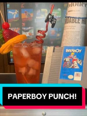 PAPERBOY PUNCH! #TheGamingMixologist #PaperboyPunch #Paperboy #drinks 