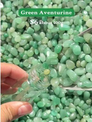 100g Crystal Chips#crystalshop #crystaltok #crystals #crystalchips #helmsmancrystalfactory #greenaventurine #crystalgift 