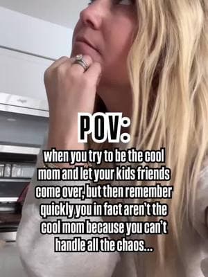 Listen, before you judge…I love kids, BUT, in these particular moments are when you realllllly realize that everyone parents differently and there’s not a dang thing you can do about it!! 😵‍💫😬 I know the infamous saying is “never say never” but I’ve come to the conclusion that I will NEVERRRRRR be the Mom that wants or enjoys a house full of kids over at my house - there I said it out loud! 😮‍💨 #rantover #fornow  #parenting #parentingmemes #parentingtips #momlife #momlifebelike #momproblems #introverts #introvertproblems #introvertstruggles #tiktokmom #MomsofTikTok #momtok 