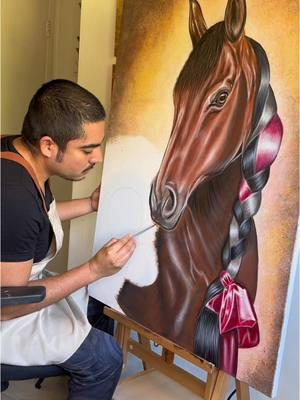 #creatorsearchinsights  Una pintura de una Yegua #talentomexicano #creativity #hechosamano #acrylicpainting #latinosenusa #mexicanart #caballos #horses 